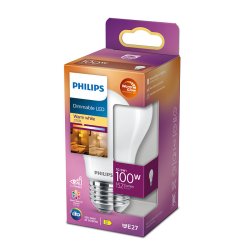 Dmpbar LED Pre E27 - 10,5W (100w) - Warmglow - Phillips