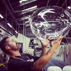 Aella Bold S Pendel - Transparent/Krom - Leucos