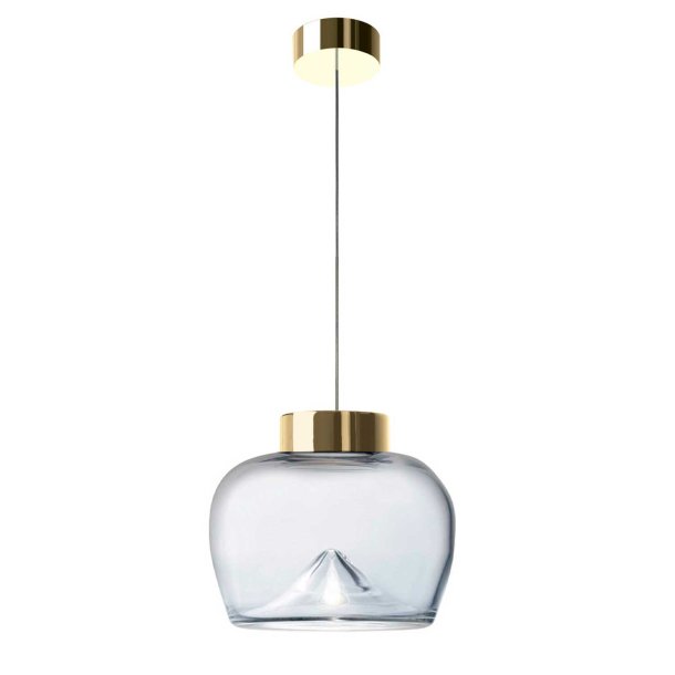 Aella Bold S Pendel - Transparent/Guld- Leucos 
