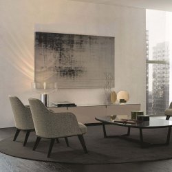 Aella 1968 T Bordlampe - Transparent/Krom - Leucos