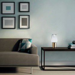 Aella Thin T Bordlampe - R�gfarvet/Gunmetal - Leucos