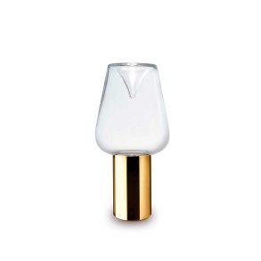 Aella Thin T Bordlampe - Transparent/Guld- Leucos
