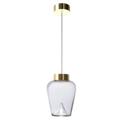 Aella Thin S Pendel - Transparent/Guld - Leucos