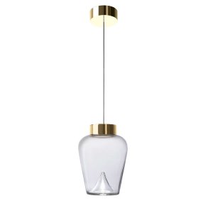 Aella Thin S Pendel - Transparent/Guld - Leucos