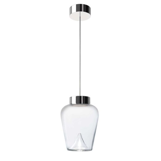 Aella Thin S Pendel - Transparent/Krom - Leucos 