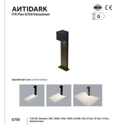 Ita Outdoor Flex - LED - Bedlampe - Sort - Antidark