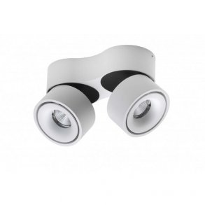 Easy W275 LED Mini Dobbelt Vg/Loftspot - Hvid - Antidark