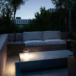 Aqu S Batterilampe - Sort - IP44.de