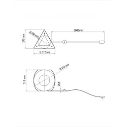 Armen Bordlampe - Sort - DCW ditions Paris