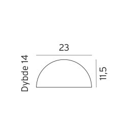 Paris - Vglampe 23 - Galvaniseret - Norlys