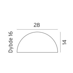 Paris - Vglampe 28 - Galvaniseret - Norlys