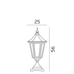 Modena Bedlampe 300 - Sort - Norlys