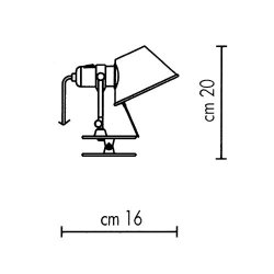 Tolomeo - Micro - Pinza - Anodized Blue - Artemide