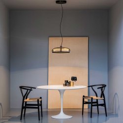 Aurelia 45 Pendel - Vintagemessing/Rgfarvet - Leucos 