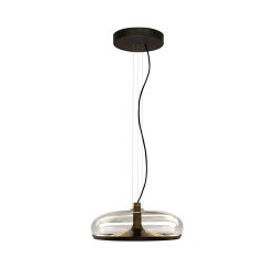 Aurelia S 45 Pendel - Gunmetal/Transparent - Leucos