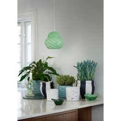 Candy Bordlampe - Striped - Grn Glas - Bahne - Cozy Living