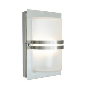 Basel Vglampe - Rustfrit Stl - Frosted Glas - Norlys