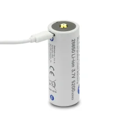 Batteri - 3.7V - Li-ion - 5200mAh - micro USB - Genopladelig - EverActive