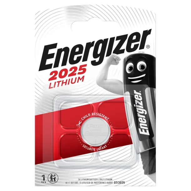 Batteri - CR2025 - knapcelle batteri 3V - Energizer