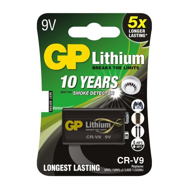 GP Super Lithium - 9V/E - Batteri