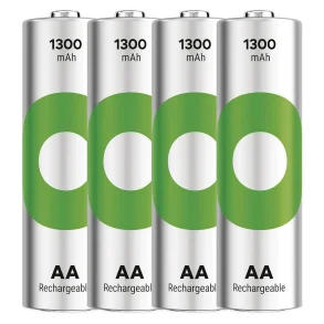 Batterier - Genopladelige - AA/R6 - 1300mAh - 4pak