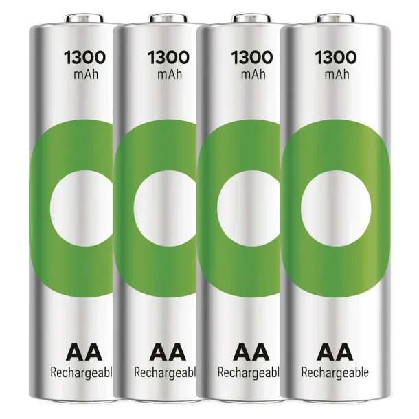Batterier - Genopladelige - AA/R6 - 1300mAh - 4pak