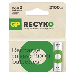 Batterier - Genopladelige - AA/R6 - 2100mAh - 2pak