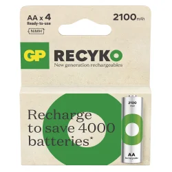 Batterier - Genopladelige - AA/R6 - 2100mAh - 4pak
