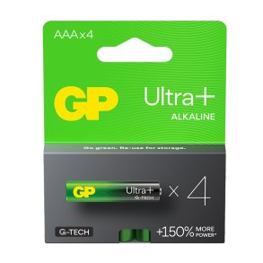 GP Ultra Plus+ Alkaline - AAA/LR03 - Batteri - 4-pak