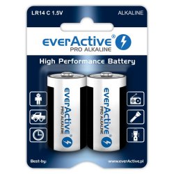 Batterier - EverActive Alkaline - D/LR20 - 2pak