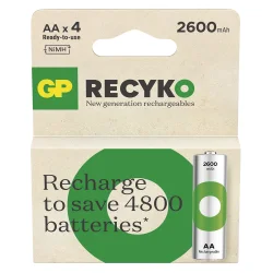 Batterier - Genopladelige - AA/R6 - 2600mAh - 4pak