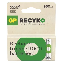 Batterier - Genopladelige - AAA/LR03 - 950mAh - 4pak