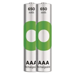 Batterier - Genopladelige - AAA/LR03 - 650mAh - 2pak