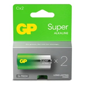 GP Super Alkaline - C/LR14 - Batteri - 2pak