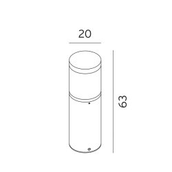 Egersund - LED Bedlampe 1285 - Aluminium - Norlys