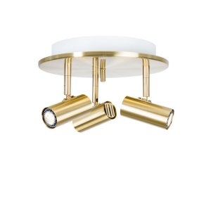 Cato - 3 Spot Rundel - Messing - Belid