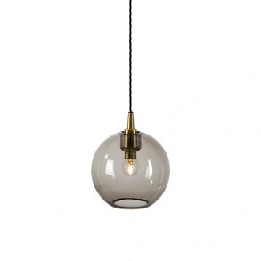 Gloria pendel D190 - Messing / rget glas - Belid