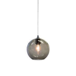 Gloria pendel D190 - krom / rget glas - Belid