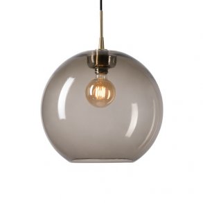 Gloria pendel D380 - Messing / rget glas - Belid