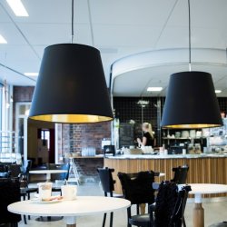 Belid Costello Pendel �50 - Messing/Sort