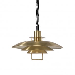 Primus II Hejselampe - Messing - Sort ledning - Belid