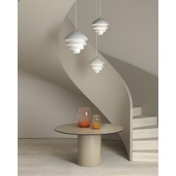 Valencia Pendel - Mat Hvid / Messing - �42 - Belid