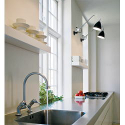 BL6 Vglampe - Krom/Sort - Bestlite - GUBI