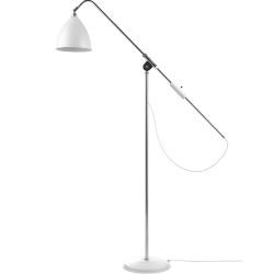 BL4 Gulvlampe - Krom/Hvid - Bestlite - GUBI