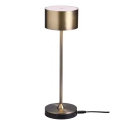Bistro LED Bordlampe - Antik B�rstet Messing - Genopladelig - Nielsen Light