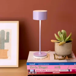 Bistro LED Bordlampe - Lilla - Genopladelig - Nielsen Light