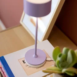 Bistro LED Bordlampe - Lilla - Genopladelig - Nielsen Light