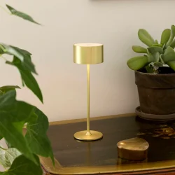 Bistro LED Bordlampe - B�rstet Messing - Genopladelig - Nielsen Light