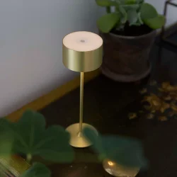 Bistro LED Bordlampe - B�rstet Messing - Genopladelig - Nielsen Light