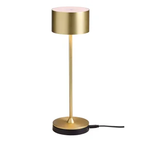 Bistro LED Bordlampe - B�rstet Messing - Genopladelig - Nielsen Light